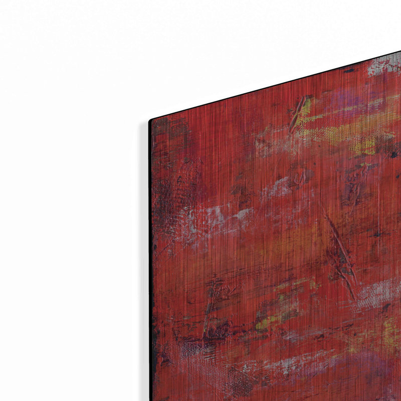Ivy Bronx «Red Door I» par Erin Ashley, art mural en métal, H 24 po x l 12 po