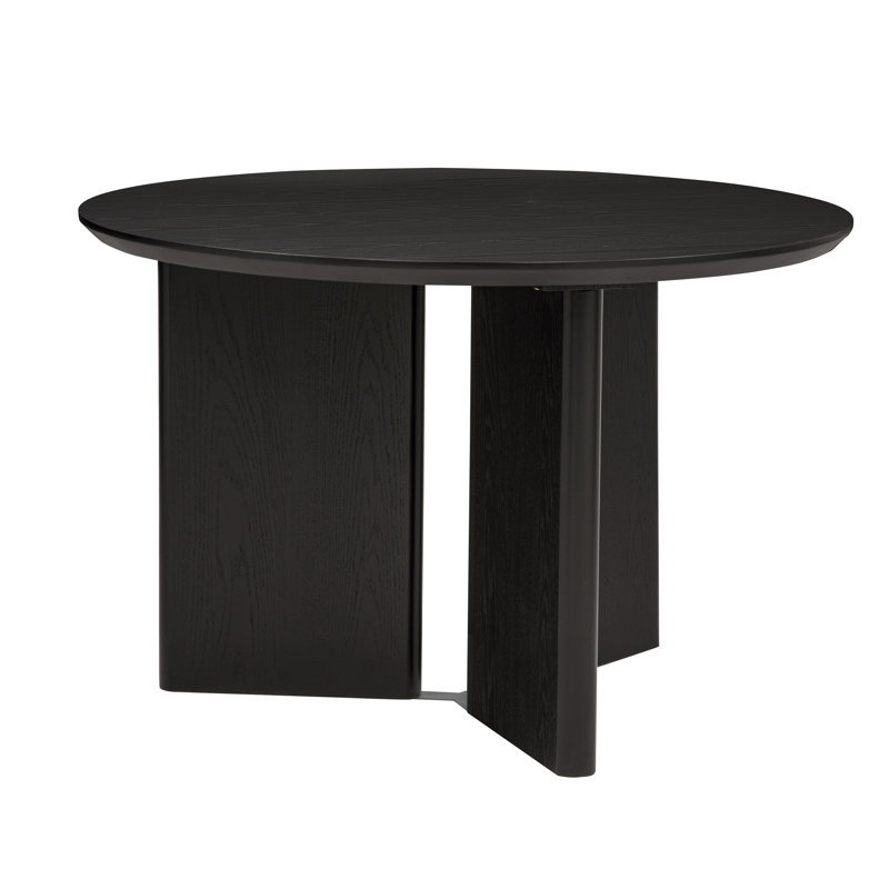 Navassa Hartsville 46" Round Dining Table, Black