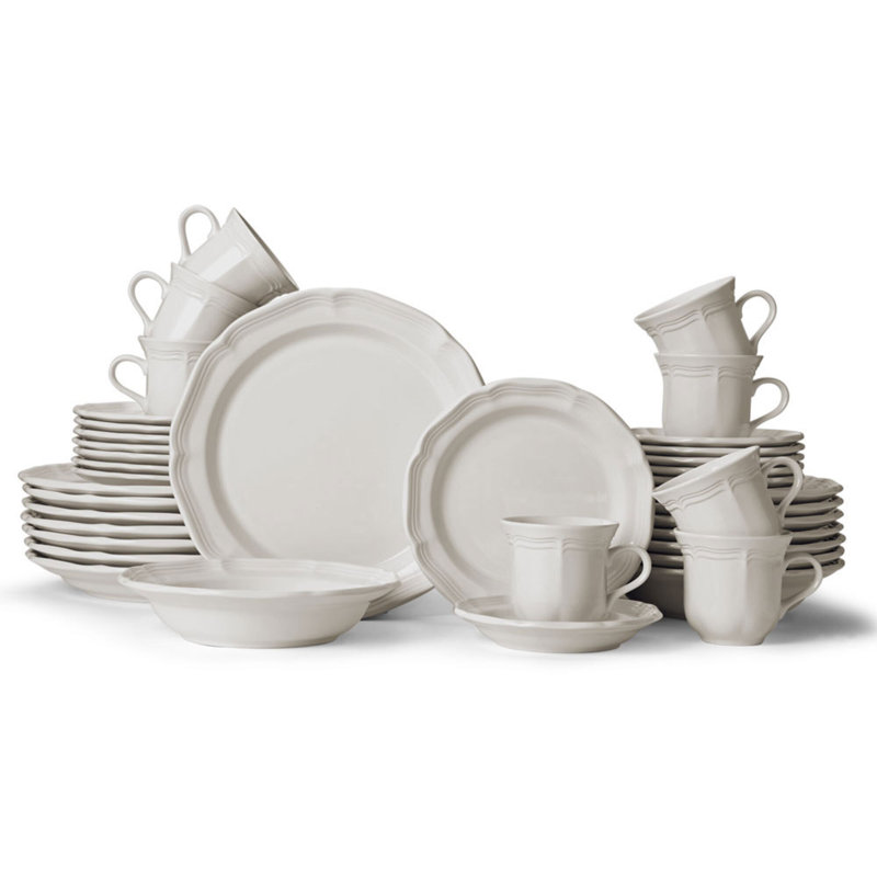 French Country 40-Piece Dinnerware Set, Service for 8