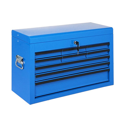 24-Inch Portable 9-Drawer Steel Tool Chest with Lock and EVA Liners