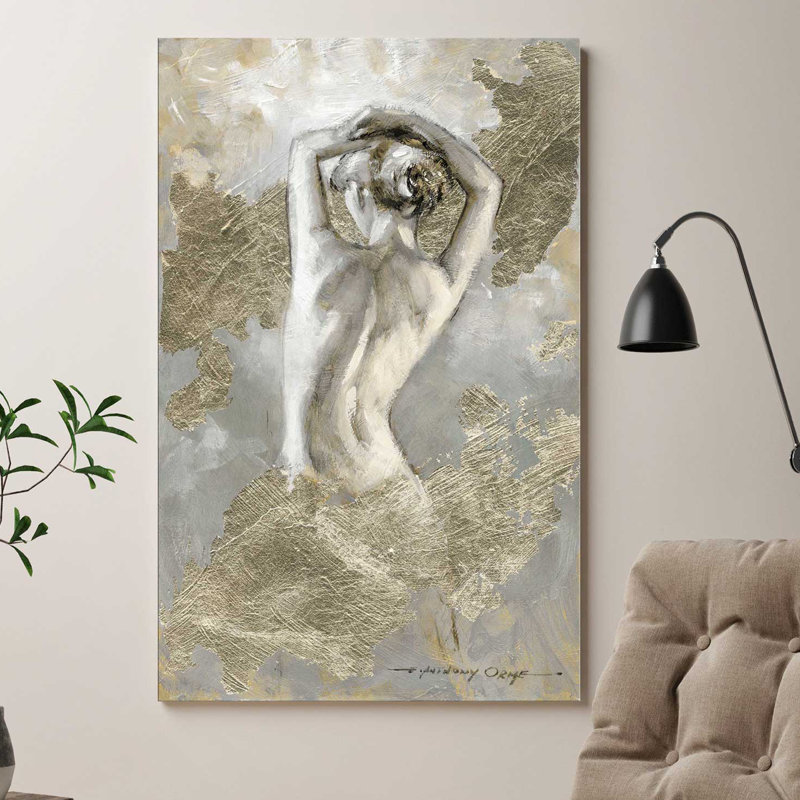 «Intime II», reproduction de peinture acrylique, H 48 po x l 28 po x P 1,5 po, Toile tendue
