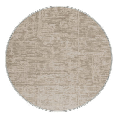 Machine Washable Abstract Beige Area Rug