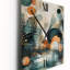 Horloge murale verte et brune Libération artistique III - Boho-359266813