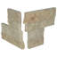 Carreau d'angle mural en pierre naturelle à face clivée Stonecrest Casella Cream 4,5 po x 9 po-44712820