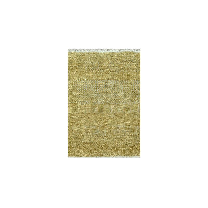 Tapis carré brun en laine et en soie 2 pi x 2 pi FB2958CC1E94F84A2EB6C22F9214BDE