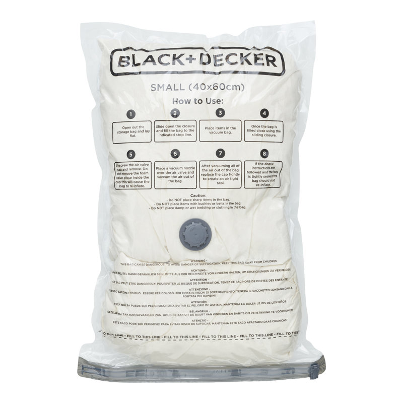Black And Decker Plastic / Acrylic Vacuum Storage Bags