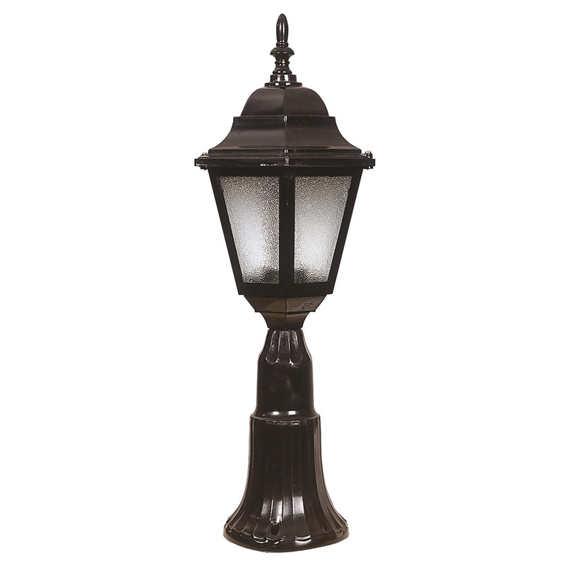 Lampe murale d'extérieur durable, noire, 23,6 po x 9,1 po | Corps en ABS, capuchon en polycarbonate, douille E27 (40 W maximum), indice de protection IP65 | Idéal pour les décorations traditionnelles et industrielles | Éclairage résistant aux intempéries, élégant et fonctionnel