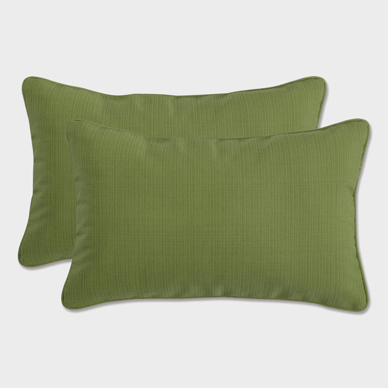 Coussin lombaire intérieur / extérieur Forsyth, Vert, H 5 po x l 11,5 po