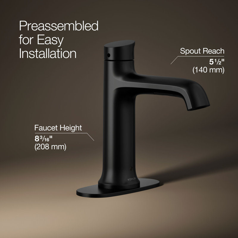 Tone Touchless Bathroom Sink Faucet 1.2 GPM, Matte Black