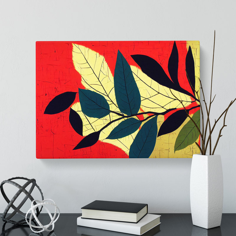 Evocative Leaf - Wrapped Canvas Print
