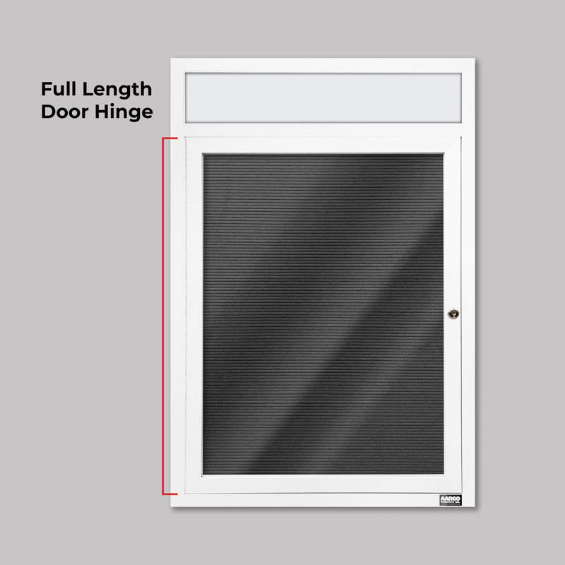 Carte à fixation murale délimitée directory cabinet, Blanc thermolaqué, Un, H 36 po x l 24 po