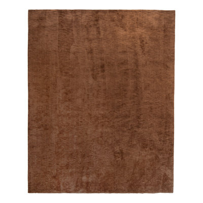 Toffee Texture Silk Rug