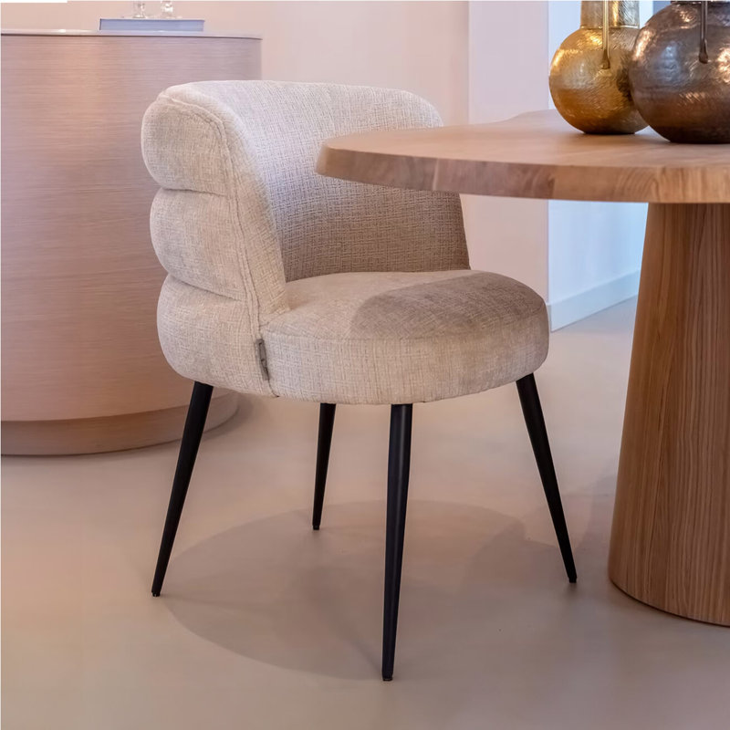 Dining Chair Upholstered Dining Chair, Beige