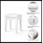 Solid + Manufactured Wood Accent Stool