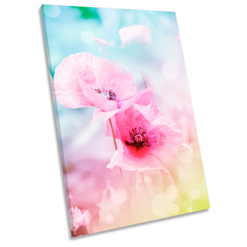 X0355 Floral Wild Flowers - Wrapped Canvas Print, 36cm H x 24cm W