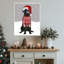 Black Labrador Christmas Sweater 1 by Fab Funky Framed Canvas Wall Art Print