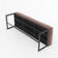 Genuine Leather Upholstered Bench-1470437991
