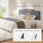 Upholstered Linen Headboard with Adjustable Height-1015513040-1015513043