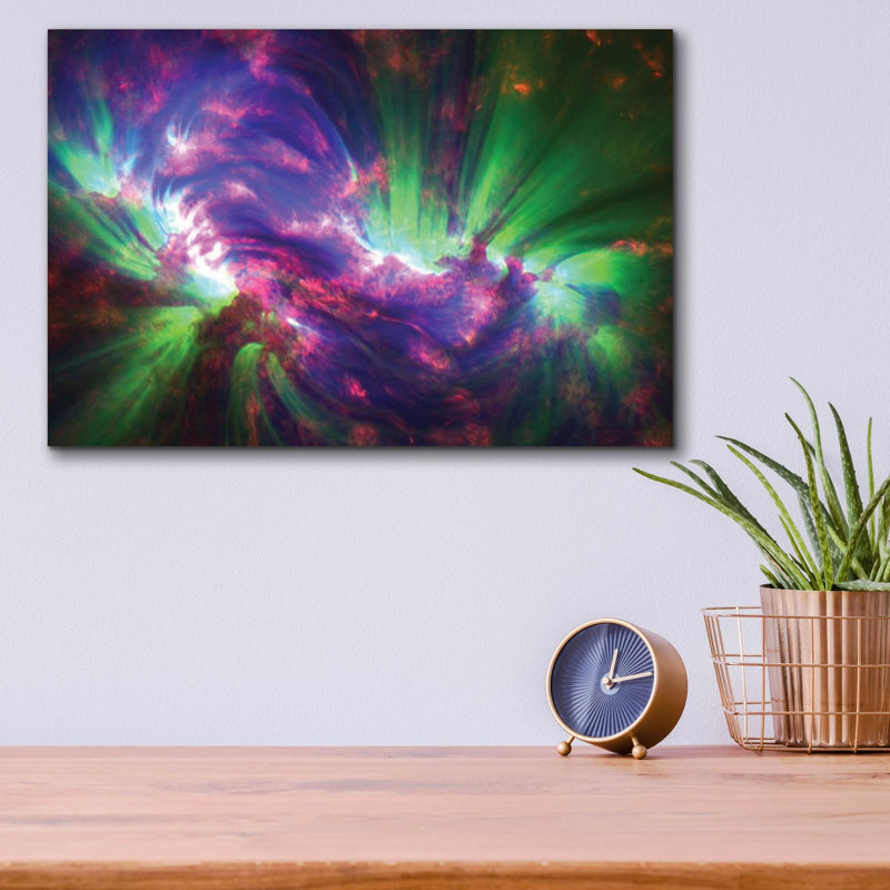 «Sdo Spots Extra Energy In The Sun's Corona» par NASA, art mural en verre acrylique, 16 po x 12 po