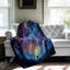«Milky Way Melody» - couverture en sherpa de qualité supérieure - reproduction d'art luxueuse-97195659