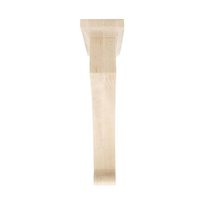 Corbeau de support en bois massif moyen non fini 12 po x 3 po x 8 po