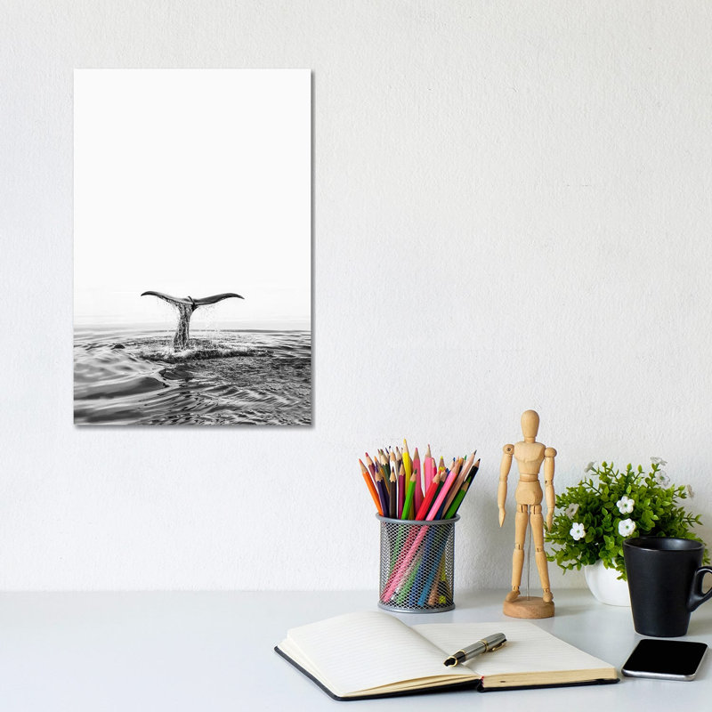 Whale Tale by Sisi & Seb - Wrapped Canvas Print, 20.32 cm H x 30.48 cm W