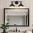 Balfor 2-Light Dimmable Matte Black Vanity Light