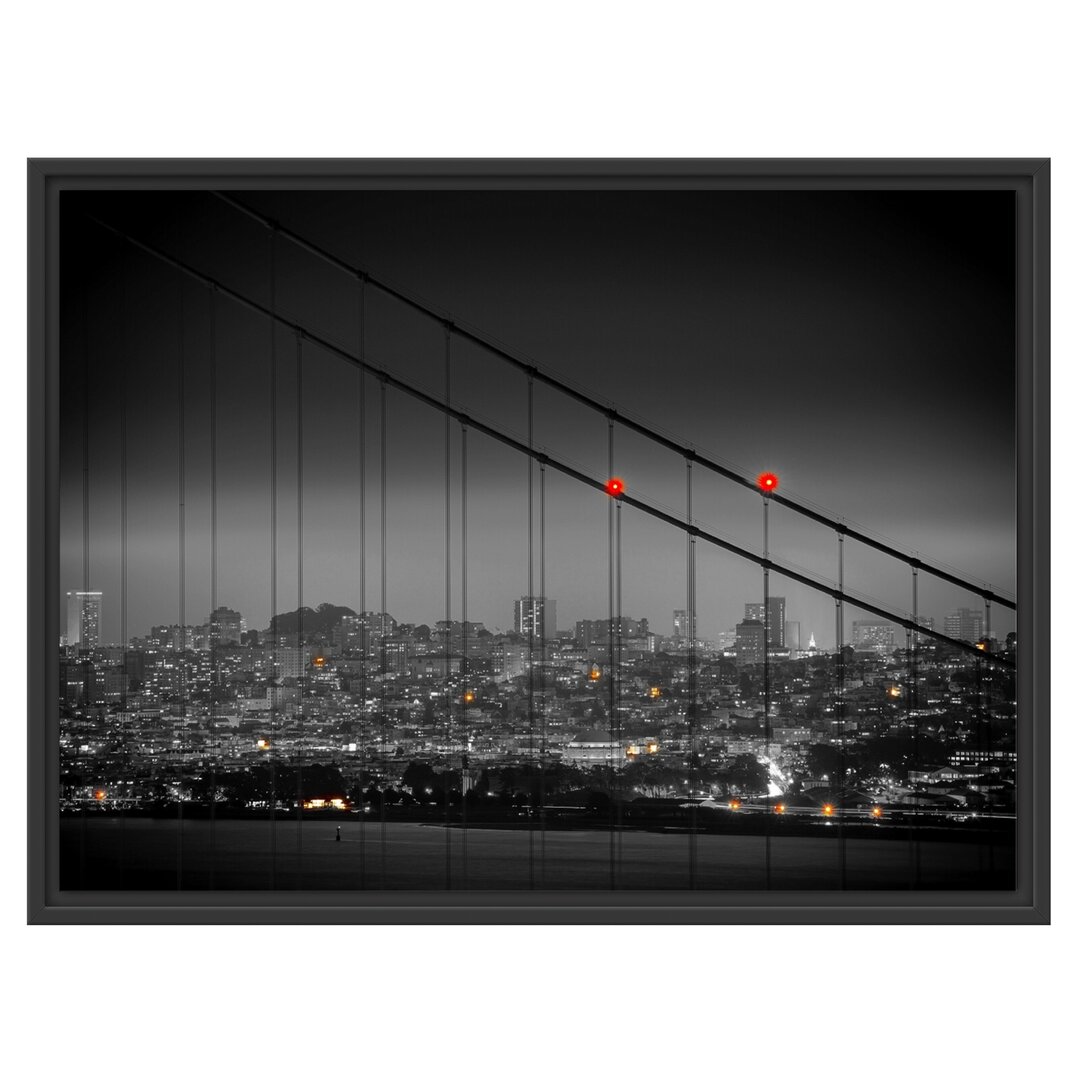 Gerahmtes Wandbild Skyline von San Francisco