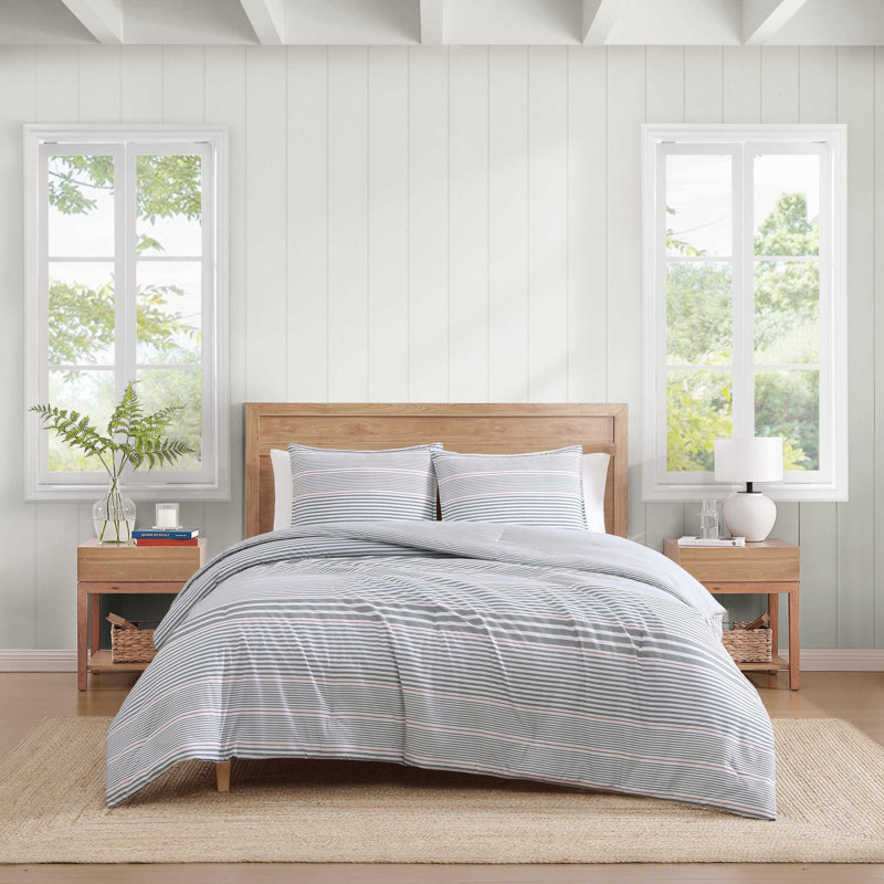 Ensemble d'édredon Tommy Hilfiger Danbury, Grand édredon + 2 taies décoratives standard, 3