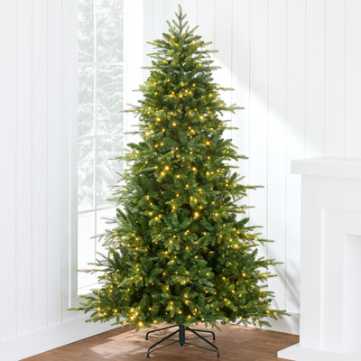 7.5Ft Pre-Lit Artificial Full Aspen Noble Fir Christmas Tree W/ 700 2-In-1 Glowing Micro Leds