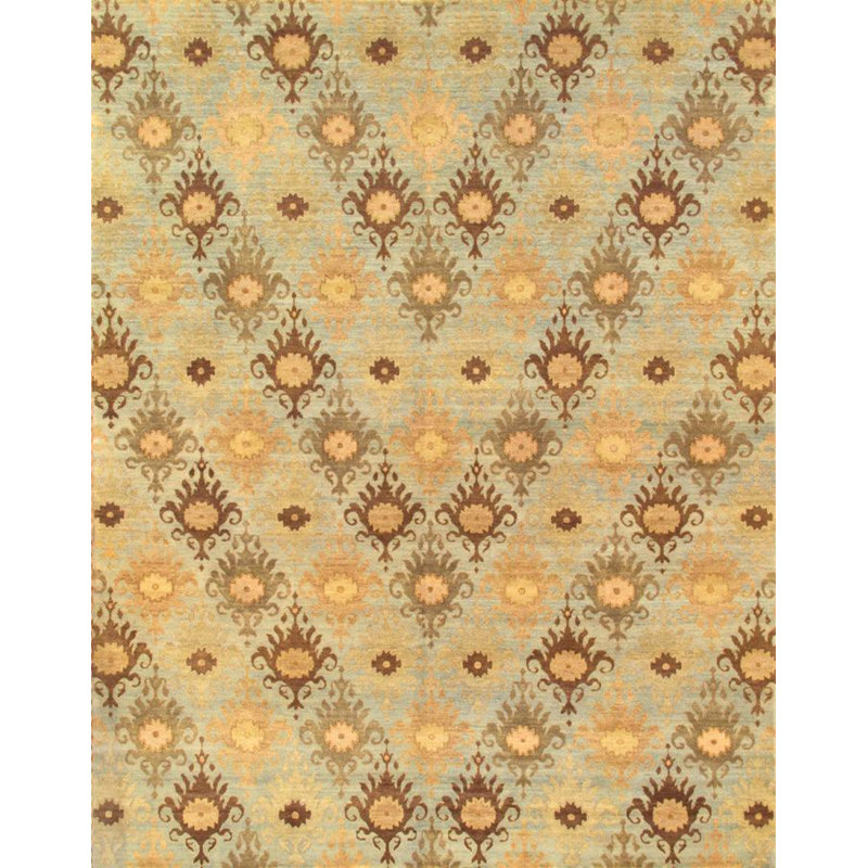 Damash Area Rug in Light Blue, Rectangle 8' x 9'10"