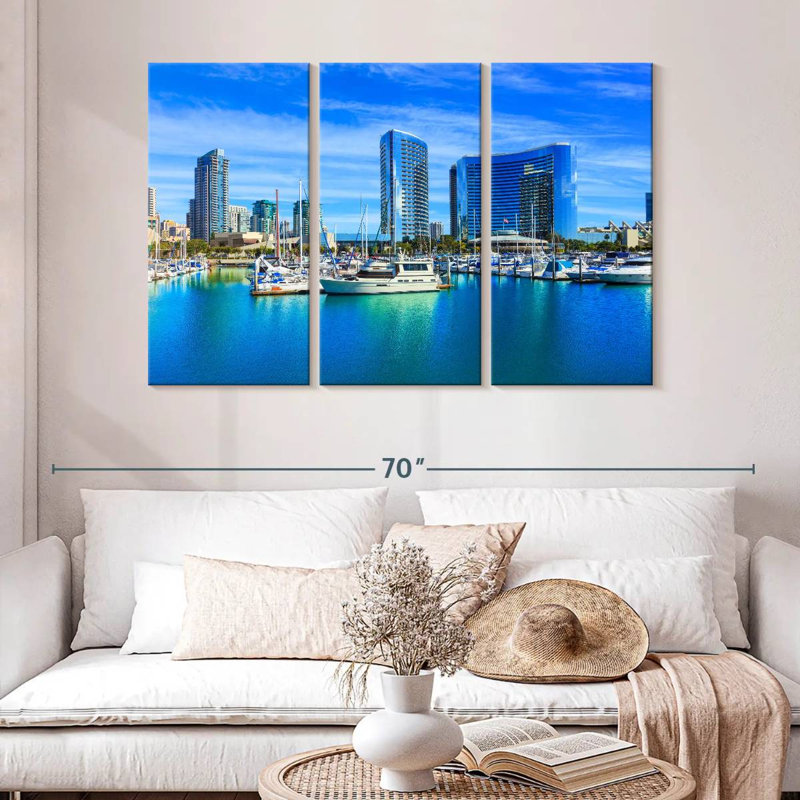 Senne San Diego Waterfront, H 32 po x l 50 po