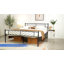 Minimalist Metal Slatted Bed Platform with Arrow Design Headboard-101248772-101364230