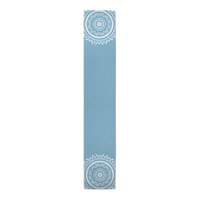 Anre Rectangle Geometric Polyester Table Runner