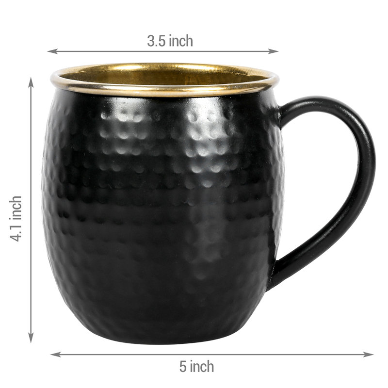 2 Piece 532ml Stainless Steel Moscow Mule Mug Set