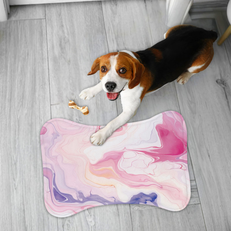 Pastel Stone - 1 Piece Bone Shape Feeding Mat