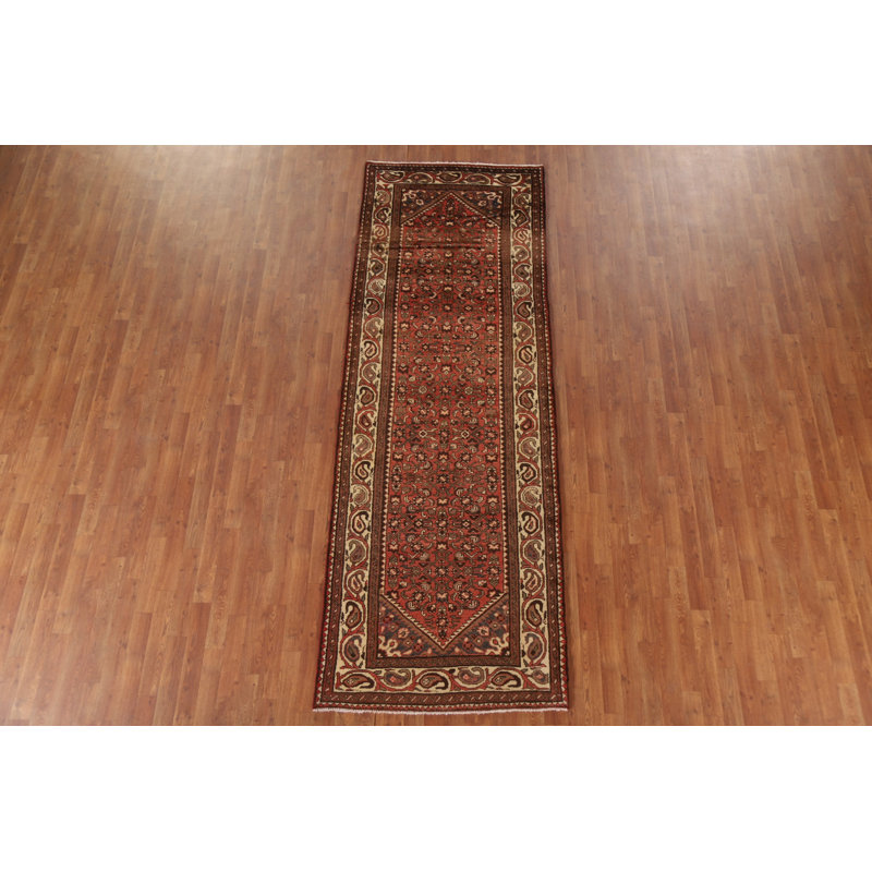 Tapis de couloir traditionnel en laine rétro 3 x 10