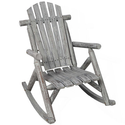 Chaise berçante en bois, chaise berçante en bois durable, chaise berçante en bois de sapin, chaises berçantes pour l'extérieur, garde