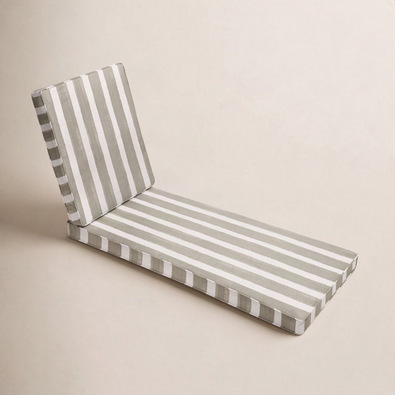 Coussin de chaise longue Gia, 25" W x 79" D x 3" H