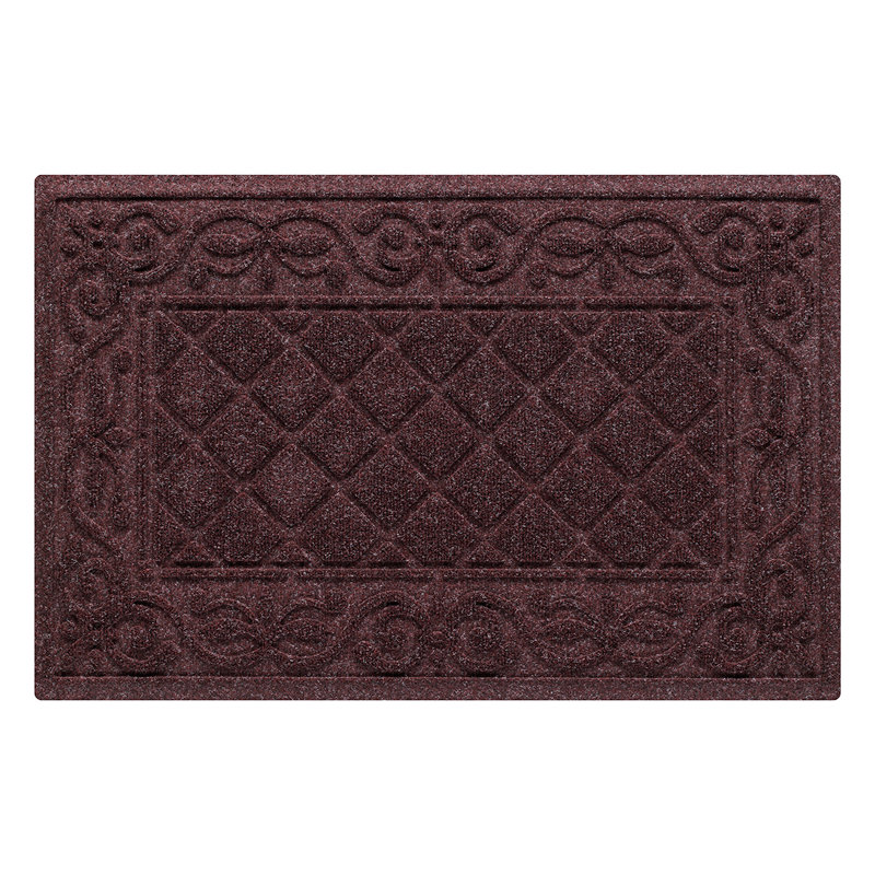 Tapis d'extérieur WaterHog Tristan 23 po x 35 po Indoour, H 0,37 po x l 35 po x P 23 po, Bordeaux