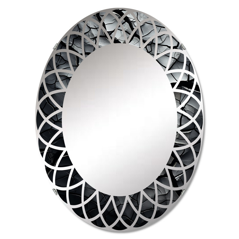 Gallichan - Miroir mural paysager ovale, 30 po x 20 po