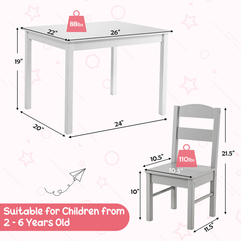 Emerline Kids Activity Table and Chair Set