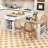 Sleek Multi-Use Kitchen Island with Retractable Dining Area, Ample Storage, and Integrated Charging-1908494265