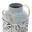 Ensemble de vases décoratifs en métal avec poignées dorées