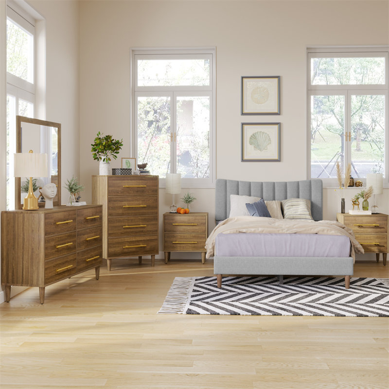 Ensemble de chambre à coucher, gris