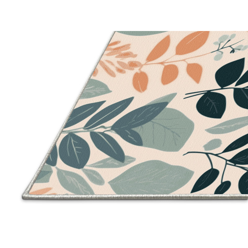 Garden Echoes Rug, Square 5'