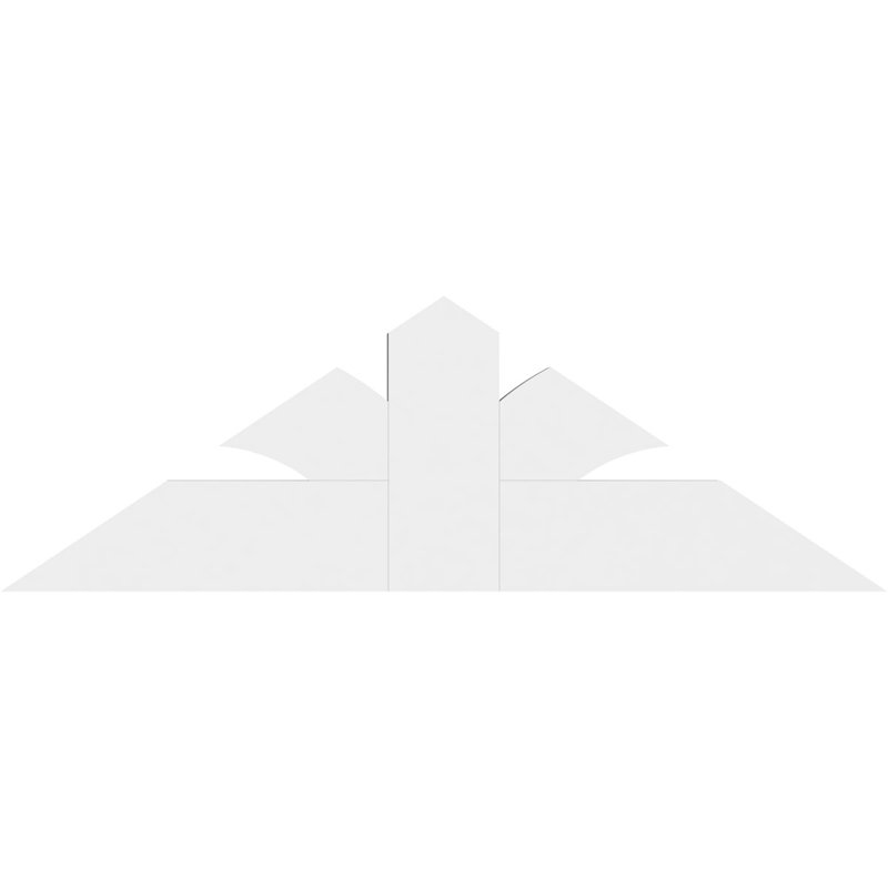 Support pour pignon en PVC de qualité architecturale Richland, H 16 po x l 48 po (pas: 8/12), P 2 po x F 6 po