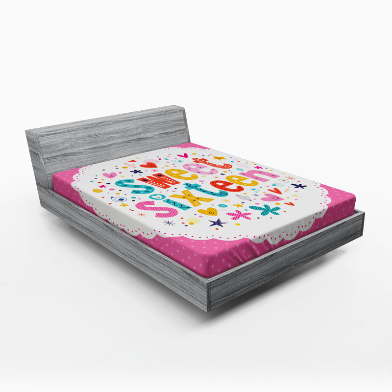 Microfiber Polka Dots Fitted Sheet, Full Fitted Sheet