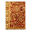 Tapis unique en laine rouge des années 2000 5 pi 11 po x 6 pi 11 po Felecie