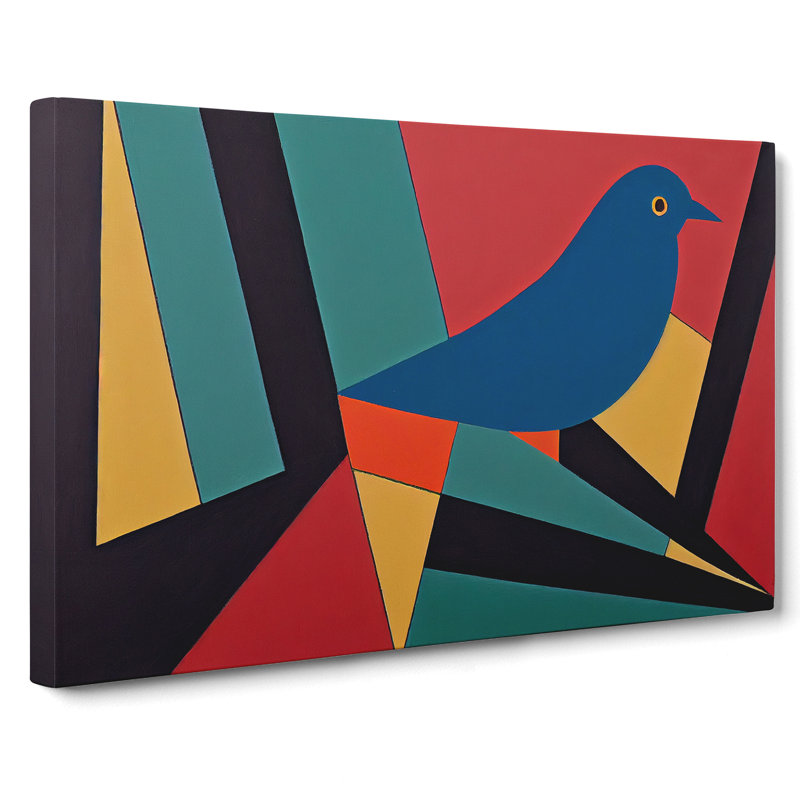 Dove Bird Abstract Vol.4 - Wrapped Canvas, 50cm H x 76cm W x 3cm D
